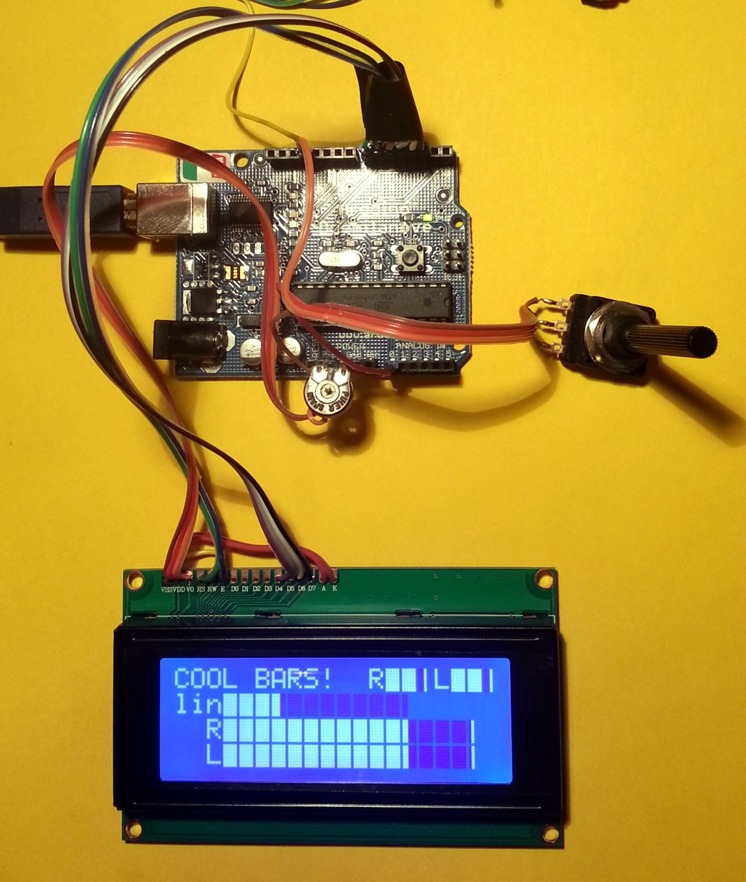 Bargraph meters lcd horizontal vertical peak linear log parallel or